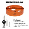 VIKITON 5.5 Inch Hole Saw with Arbor for Metal Wood