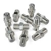 deleyCON Pack of 10 SAT Adaptor Connectors Coaxial Cable Extend