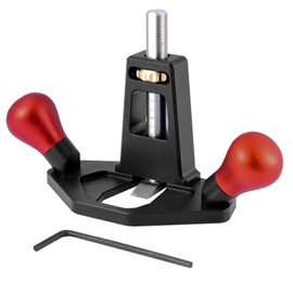 PEESHON Hand Milling Planer, Basic Planer, Single-Handed Plane with Adjustable Groove Depth 0-25 cm, Hand Plane, Router Plane, Ground Planer, Woodworking Tool for Craft Production (Black)