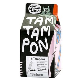 Einhorn Organic Tampons, Normalo, Pack of 16