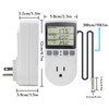 KETOTEK KETOTEK Digital Thermostat Outlet Plug Temperature Controller Outlet Socket
