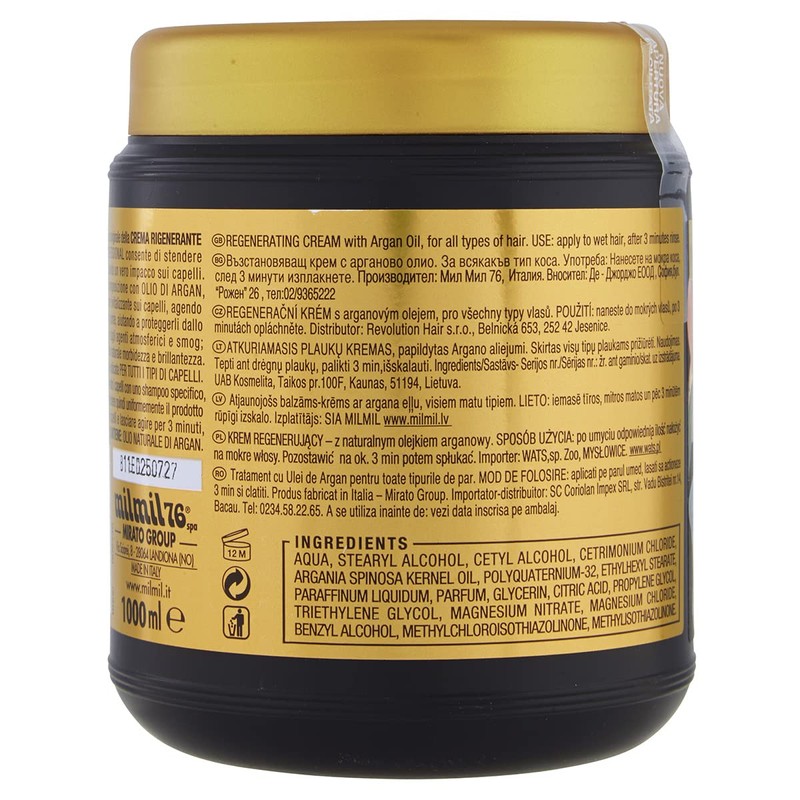 MIL MIL Crema Capelli Argan Capelli 1L