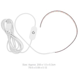 Uonlytech 2 Meters Sewing Machine Light Strip, Adhesive USB Sewing Lamp Flexible String Light with Touch Dimmer, White Lamp