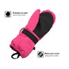 HIGHCAMP Winter Snow Ski Mitten Gloves Waterproof with Zipper on