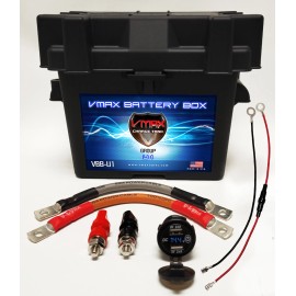 VMAX TANKS DIY LiFePO4 WET AGM Lithium U1 Smart Vented Battery Box for Boats Fishing VMAX