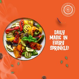 Everyday Seasoning 2.3 oz (65 gm) w/ Convenient Grinder Cap Tangy Spicy All Purpose Mixes |Himalayan Pink Salt Garlic Exotic Spices | Ideal for Chicken Vegetables Mushrooms Fritters | Non-Bioengineered Vegan Gluten Free by Pride of India