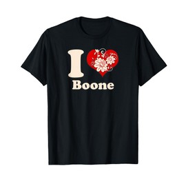 I Heart Boone North Carolina Floral T-Shirt
