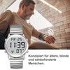 MAUJOY German Talking Men's Watch, Radio-Controlled Watch, LCD Large Number,
