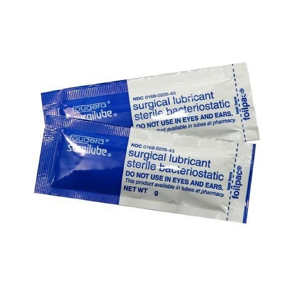 Surgilube Lubricating Jelly, 5gm Foil Packs, 144/Bx