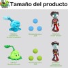 8 Piezas De La Colección Plantas Vs Zombies Juguete Models