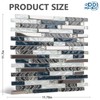 5-Sheet Glass Backsplash Tiles, 5 Square Feet Glass Mosaic Backsplash