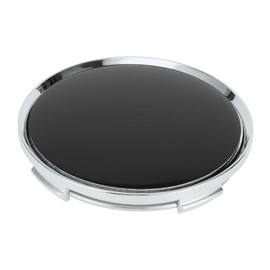 A ABSOPRO Hub Caps, 63 mm, Universal Wheel Hub Caps, Car Rim Caps for Wheel Hubs, OD 63 mm, ID 58 mm, Black