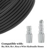 3PCS Reusable Hydraulic Hose Field Repair Kit, 1/2'' 3/8'' 1/4''