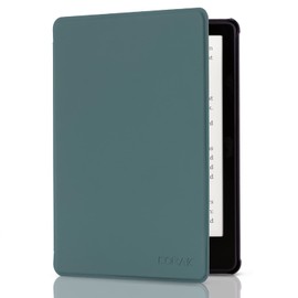 CoBak Case for ereader - All New PU Leather Smart Cover with Auto Sleep Wake Feature for ereader, Blackish Green-4-2407090907-T