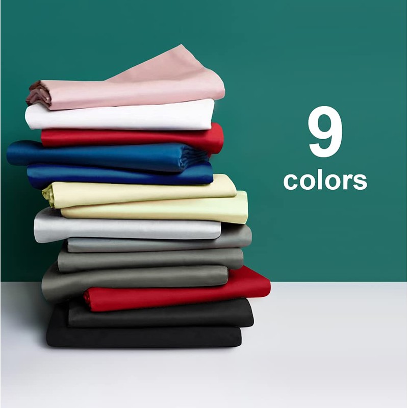 NTBAY 500 Thread Count 100% Egyptian Cotton Double Fitted Sheet,