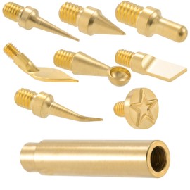 VARMDUKKE 3D Printer Smoothing Tool Kit Tool, 8PCS 3D Printer Soldering Iron Tips, Soldering Welding Iron for 3D Printing, 3D Printing Accessories