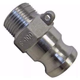 Unbranded/Generic New Aluminum 100F Camlock Fitting 1” Male Adapter X 1” Male NPT