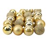 32 x 25 mm Mini Christmas Tree Baubles – Gold