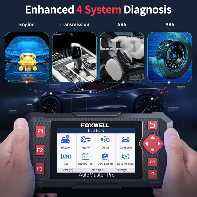 FOXWELL FOXWELL Car Scanner NT604 Elite OBD2 Scanner ABS SRS