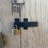ANISUN Heavy Duty Security Slide Gate Latch with Padlock Hole