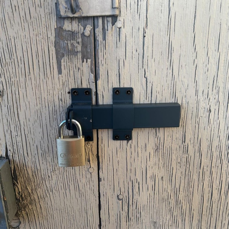 ANISUN Heavy Duty Security Slide Gate Latch with Padlock Hole