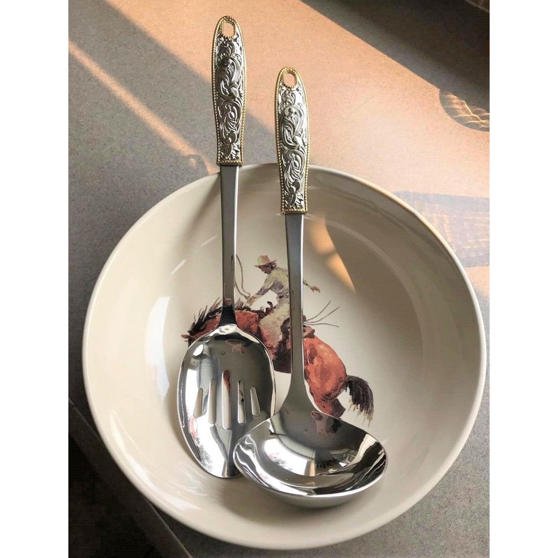 Western Buckle Six Piece Serving Tool Set w/Rack