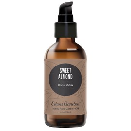 Edens Garden Sweet Almond Carrier Oil- 100% Pure Premium Cold Pressed & Hexane Free, Natural Moisturizer For Face, Lips, Skin, Hair, Body & Nails, Massage & Diluting Essential Oils 118 ml (4 fl oz)