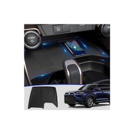 Wireless Charging Anti-Slip Mat Compatible with Grand Highlander Accessories-Center Console Organizer-Scratch-Resistant Protectors for Interior Storage 2025 2024