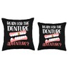 ready for the denture adventure Design Throw Pillow
