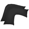 V Shaped Pillow Case Cover - 2 Pack Poly-Cotton Orthopedic