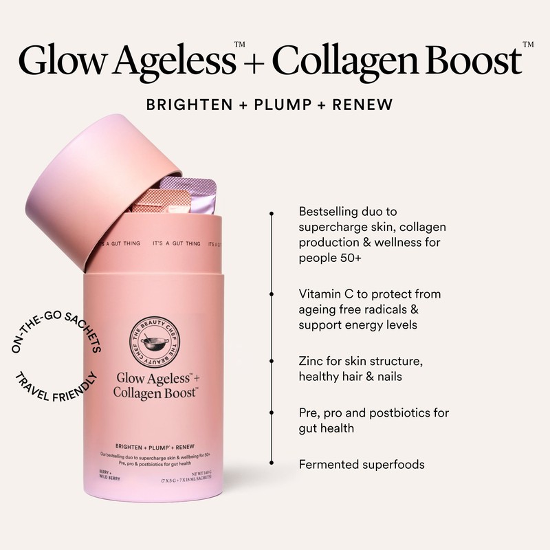 The Beauty Chef Glow Ageless + Collagen Boost Sachets 7
