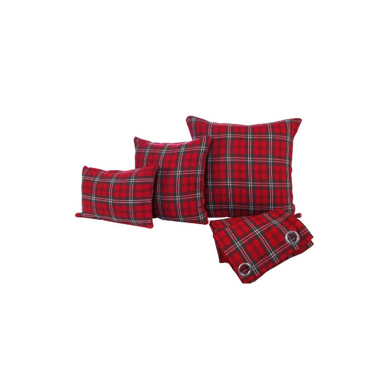 Homescapes Edward Check Cushion Cover 30 x 50 cm 100%
