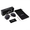 SDINM Reverse Aviator Sunglasses for Women Men Trendy Metal Frame