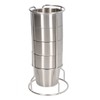 Stainless Steel Camping Cup Set of 4 Double Layer Coffee