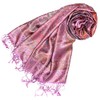 Lorenzo Cana Luxury Pashmina Scarf Jacquard Woven 100% Silk Paisley