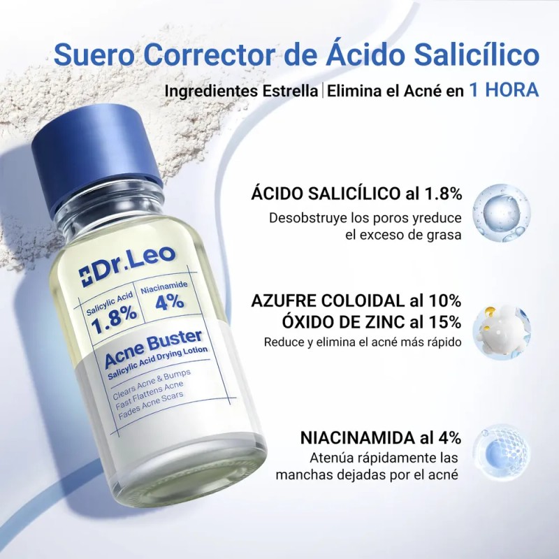 Dr.leo Acne Buster Loción Secante Con Ácido Salicílico