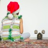 Relaxdays Fairy Door, 4-Piece Set, 2 Gnome Windows, 1 Gnome