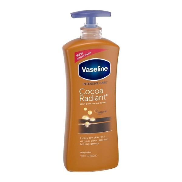 Vaseline Intensive Care Lotion Cocoa Radiant 20.3 Ounce Pump (600ml) (6 Pack)