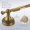 BATHSIR Antique Brass Towel Bar Set, Adjustable Bathroom Accessories Include