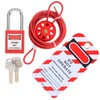 Cable Lock Kit Adjustable Insulation Universal for Valve Red Energy
