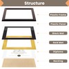 upsimples Diploma Frame 11x14, Wood Grain with Gold Beading, 1