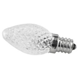 Halco Lighting Technologies Proled C7WW/FC/LED 80516 Led C7 Clear Faceted E12 2700K Led