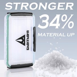 Ghosthorn Tackle Box Plastic Organizer Box Waterproof Tackle Box Organizer 3600 Tackle Box with Dividers Fishing Box Tackle Trays for Lures 1 Pack Storage Box for Freshwater Saltwater