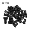 sourcing map M5 Rivet Nuts Carbon Steel Knurled Flat Head