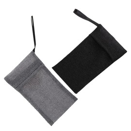 FRCOLOR 2pcs Soap Bag: 2pcs Bar Soap Saver Bag Natural Sisal Exfoliating Soap Pouch Foaming Net Bubble Soap Net Pouches For Washing Body Bathing Shower