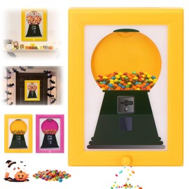Handy Candy Frame Dispenser, Wall Mounted Sweet Dispenser Picture Frame, Hanging Gumball Machine Art, Cute Hanging Frames for Creative Desktop Ornaments and Holiday Gifts