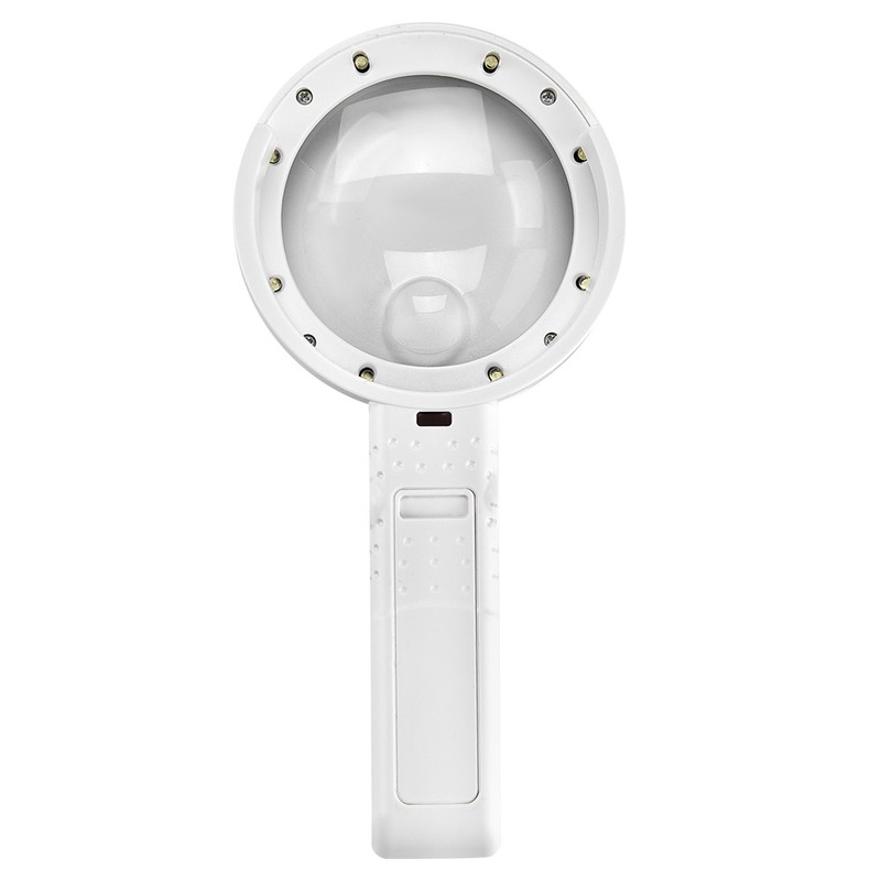5/11X Magnifying Glass with 8 LED Light Hnadheld Desktop Multifunctional