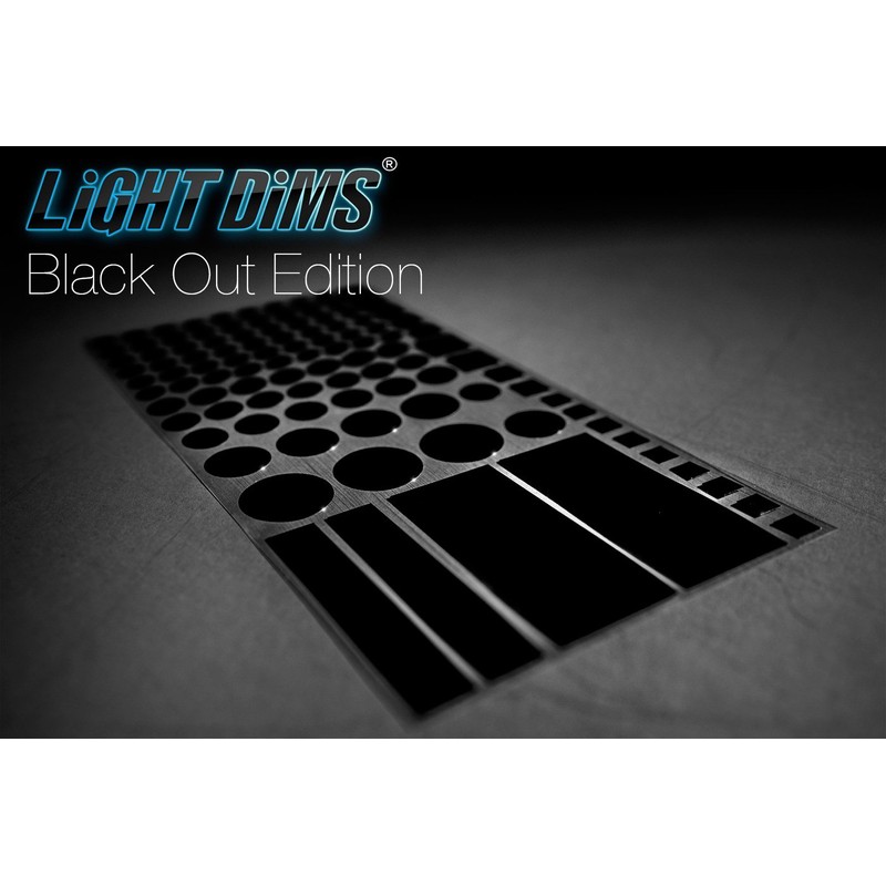 LightDims Black Out Edition Light Blocking LED Covers (2 Sheets)