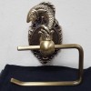 Unbranded Brass Figure KOI FISH Tissue Paper Roll Holder WallMount