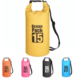Bolsa seca impermeable de 5 l/10 l/15 l/20 l/30 l/, ligera y duradera, ideal para navegar, kayak, senderismo, camping, mantiene tu equipo seguro y seco